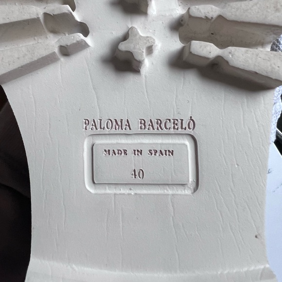 Anthropologie Paloma Barcelo Nazare Black Suede Shearling Platform Boots 40 US 9 - Picture 12 of 12